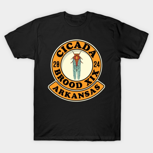 Cicada Brood XIX Arkansas T-Shirt by Huhnerdieb Apparel